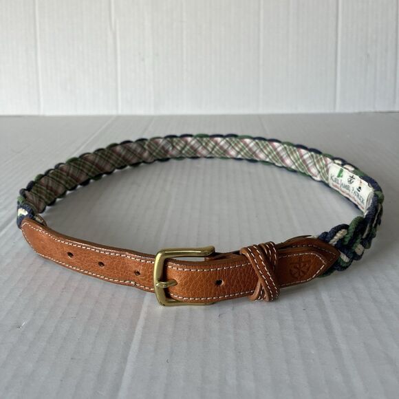 Kiel James Patrick Handcrafted Nautical Rope Braided Woven Belt Leather 32 Multi - Picture 9 of 16